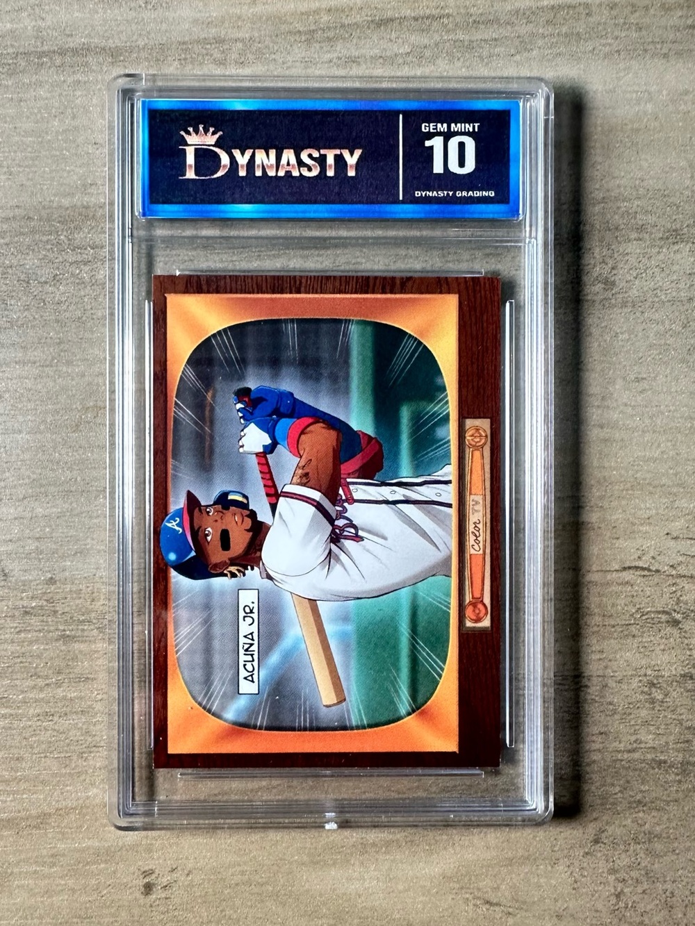 Ronald Acuna Jr 2024 Topps 55’ Anime #BA-11 Gem Mint 10 Novelty Baseball Card.